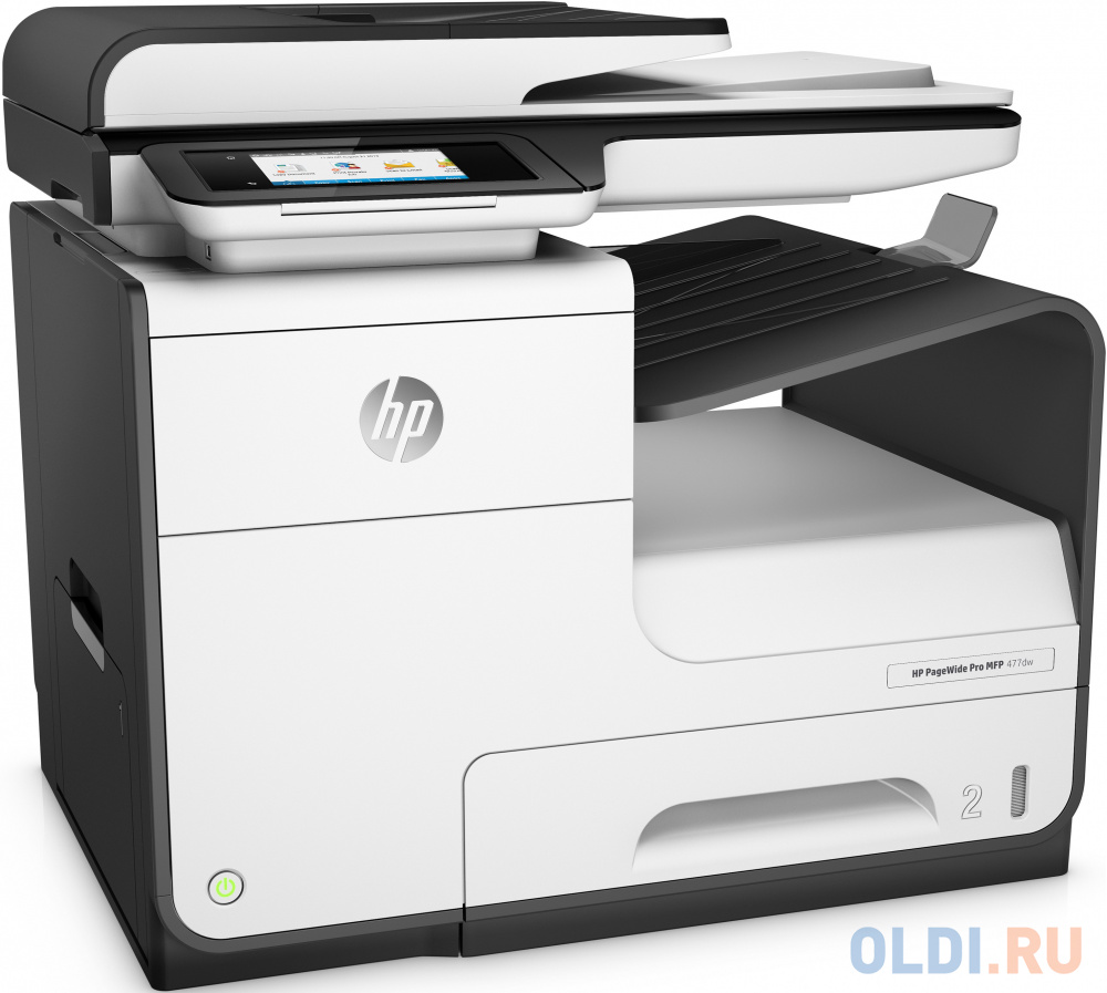 МФУ HP PageWide 477dw <D3Q20B> принтер/ сканер/ копир/факс, A4, 40стр/мин (Офисный режим:До 55 стр./мин), дуплекс, ADF, 768Мб, USB, LAN, WiFi фото