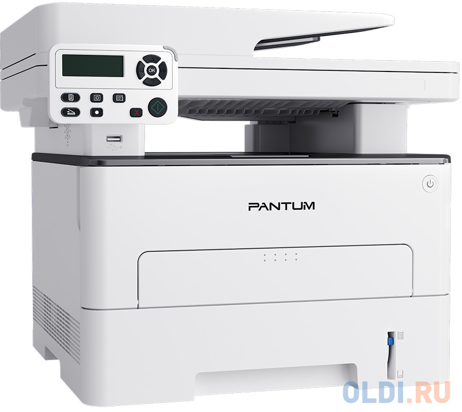 Pantum M7108DN, P/C/S, Mono laser, A4, 33 ppm, 1200x1200 dpi, 256 MB RAM, PCL/PS, Duplex, ADF50, paper tray 250 pages, USB, LAN, start. cartridge 6000 фото
