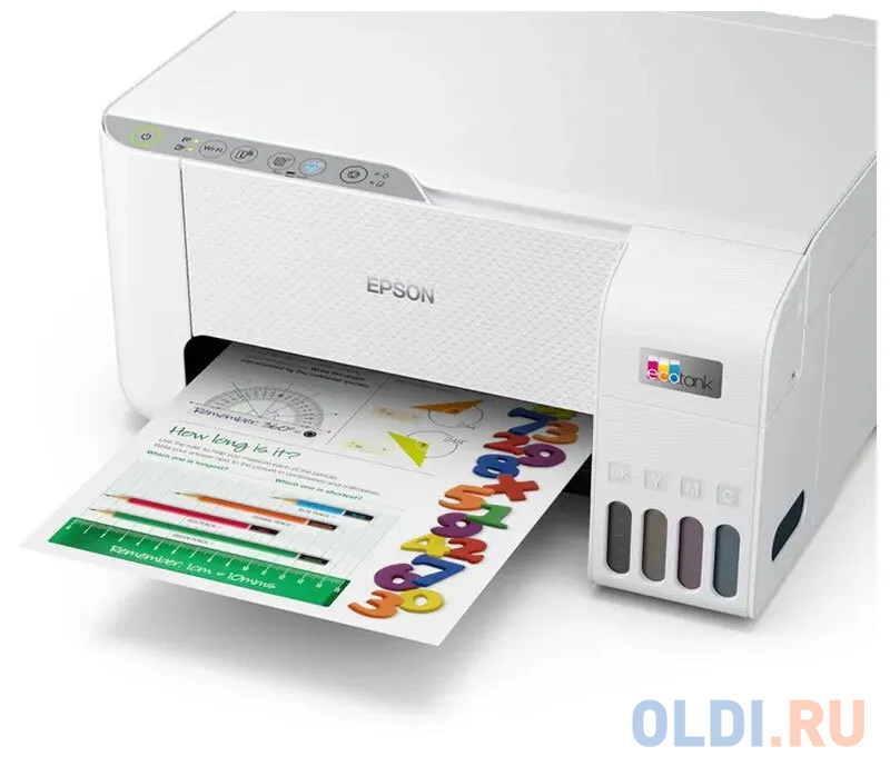 МФУ струйный Epson EcoTank L3256 (A4, принтер/сканер/копир, 5760x1440dpi, 33чб/15цв. ppm, СНПЧ, Ink003, WiFi, USB) (C11CJ67524) - фото 2