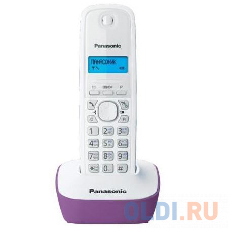 Телефон DECT Panasonic KX-TG1611RUF АОН, Caller ID 50, 12 мелодий