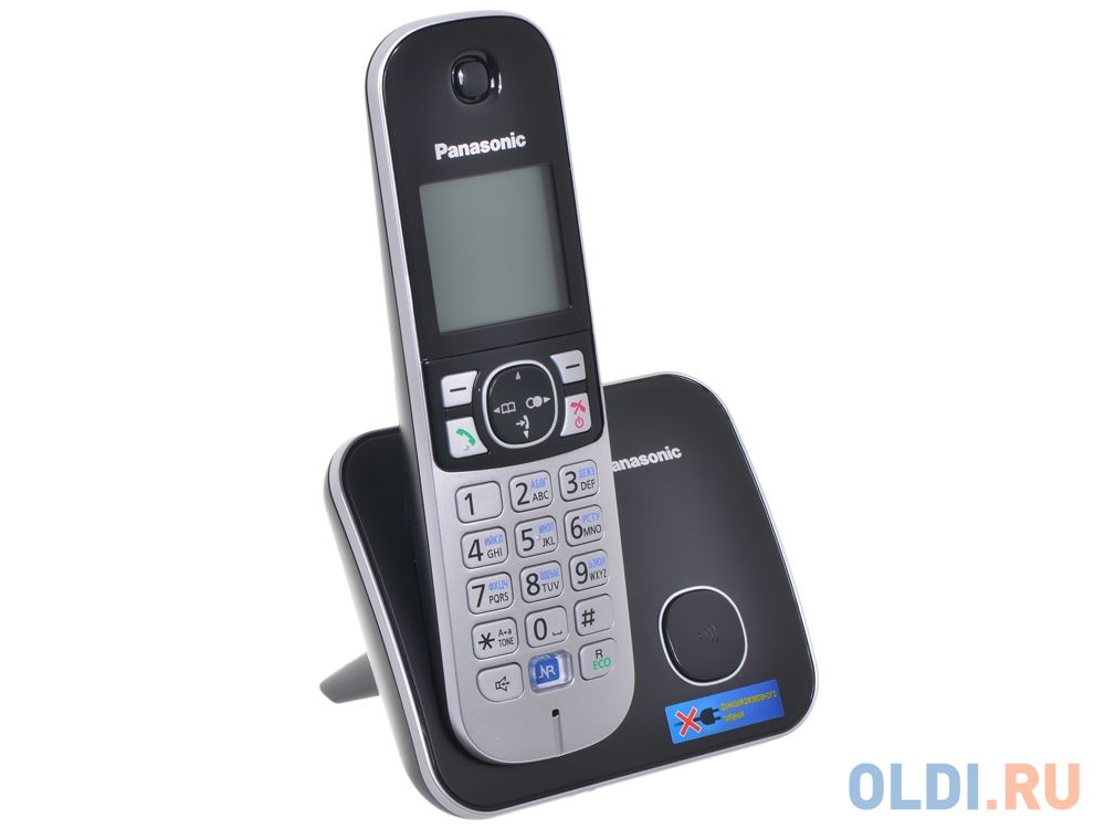 Телефон DECT Panasonic KX-TG6811RUB АОН, Caller ID 50, Спикерфон, Эко-режим, Радионяня радиотелефон panasonic kx tg6811rub