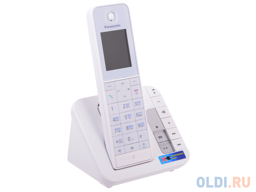 Телефон DECT Panasonic KX-TGH220RUW АОН, Color TFT, Caller ID 50, Эко-режим, Память 200, Black-List, Автоответчик