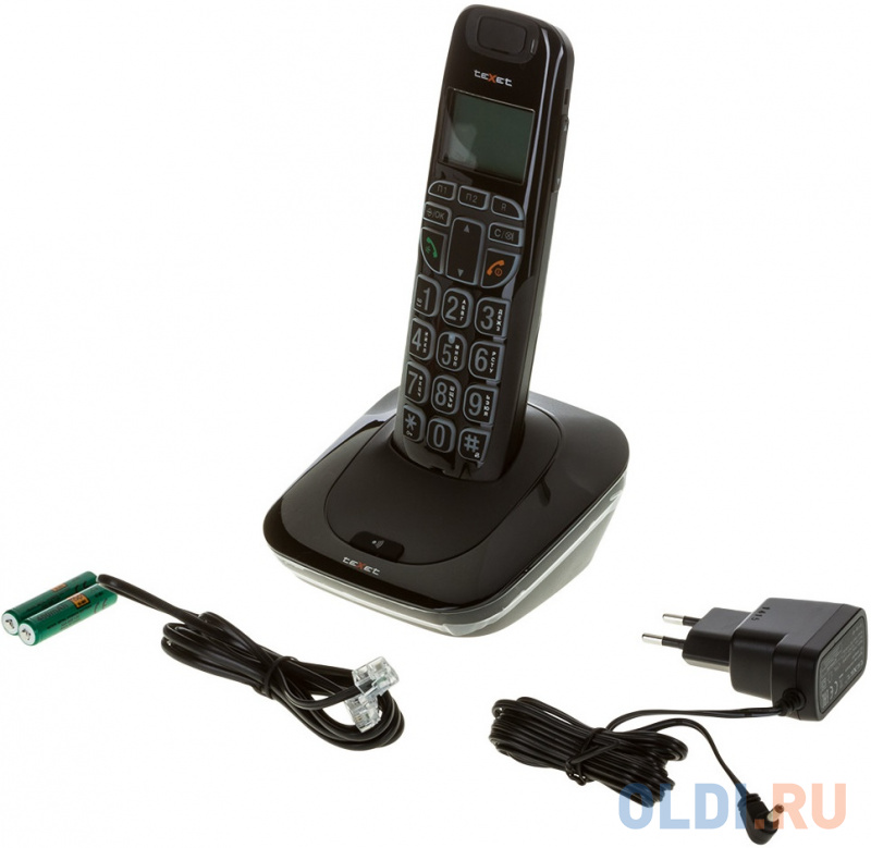 Радиотелефон DECT Texet TX-D7505А черный фото