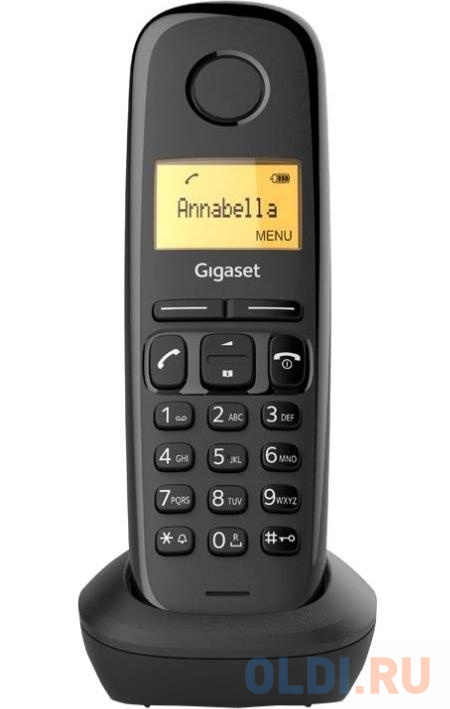 Радиотелефон Gigaset A170 SYS RUS, черный S30852-H2802-S301 ip телефон gigaset as690ip rus s30852 h2813 s301