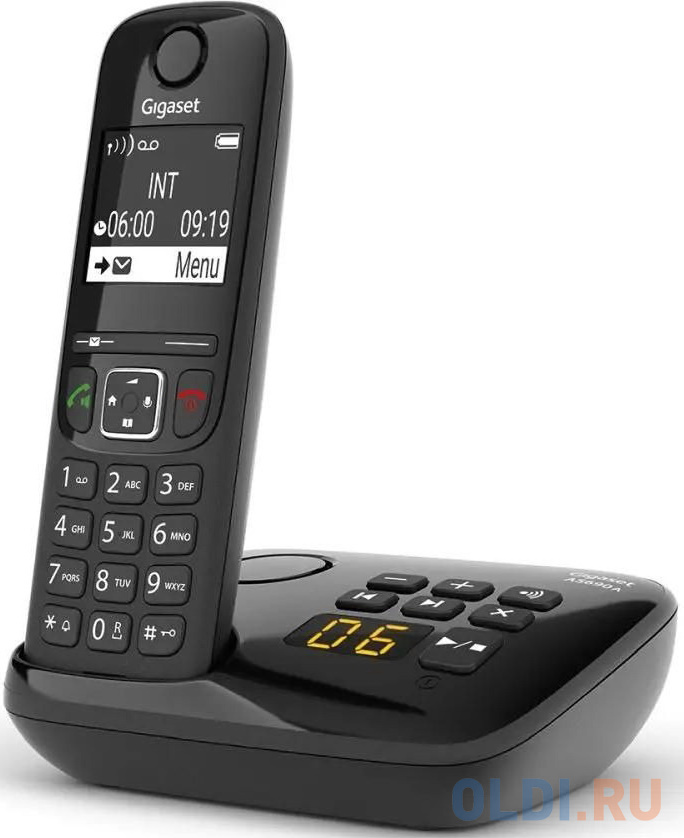 Р/Телефон Dect Gigaset AS690A RUS черный автооветчик АОН фото