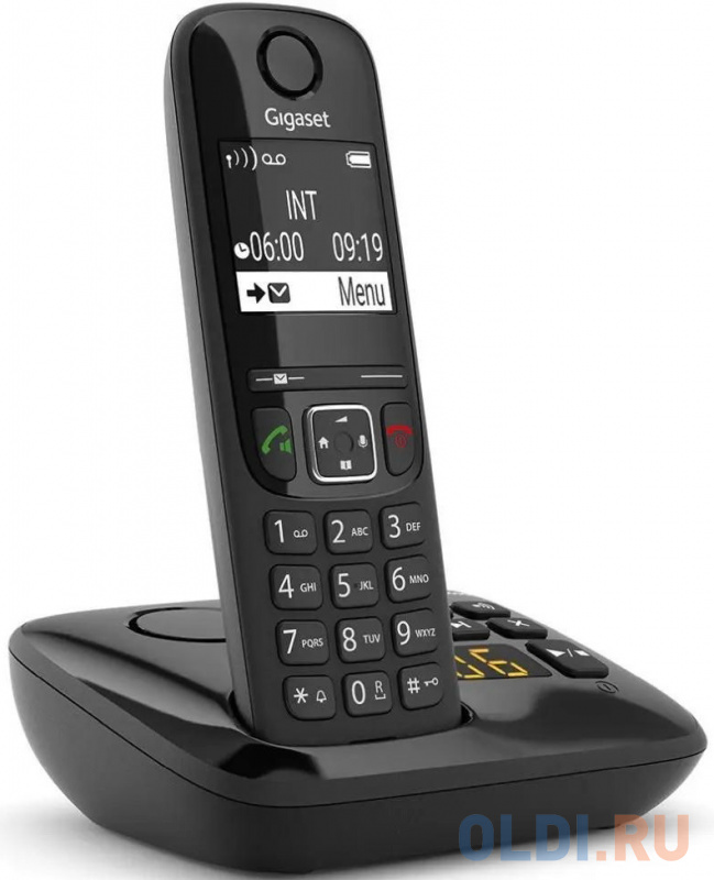 Р/Телефон Dect Gigaset AS690A RUS черный автооветчик АОН фото