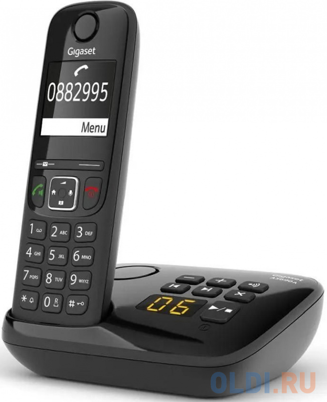Р/Телефон Dect Gigaset AS690A RUS черный автооветчик АОН фото
