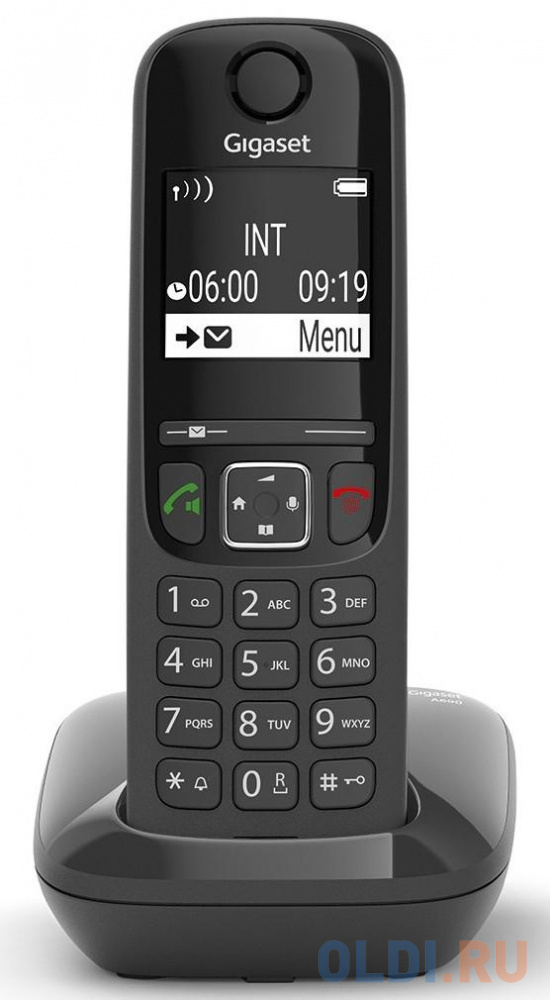 Р/Телефон Dect Gigaset AS690 DUO RUS черный (труб. в компл.:2шт) АОН телефон gigaset a116 dect
