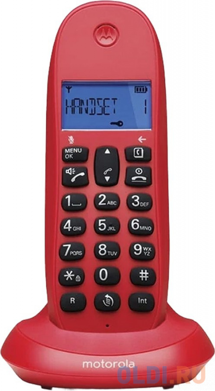 

Р/Телефон Dect Motorola C1001LB+ красный