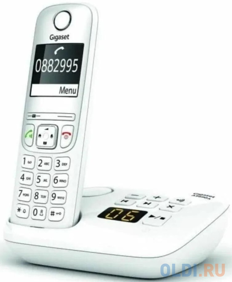 

Р/Телефон Dect Gigaset AS690A RUS белый автооветчик АОН