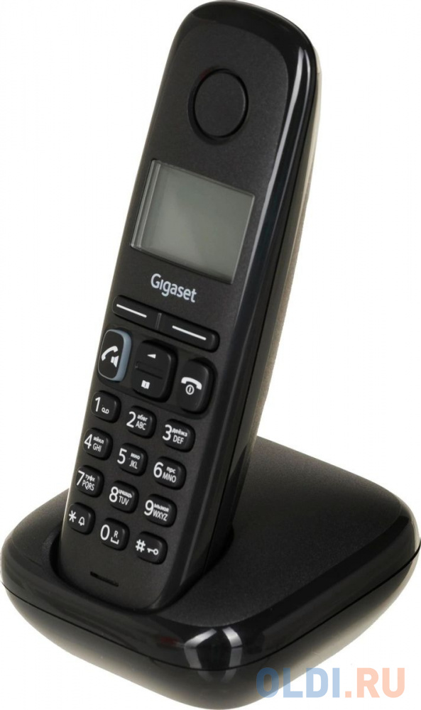 

Радиотелефон Gigaset A270, память 80 номеров, АОН, повтор, часы, черный, S30852H2812S301