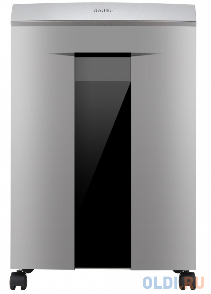 Шредер Deli 9959 серый с автоподачей (секр.P-6)/фрагменты/7лист./30лтр./скрепки/скобы