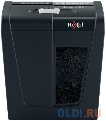 Шредер Rexel Secure S5 EU черный (секр.Р-2)/ленты/5лист./10лтр./скрепки/скобы, размер 6 мм - фото 2