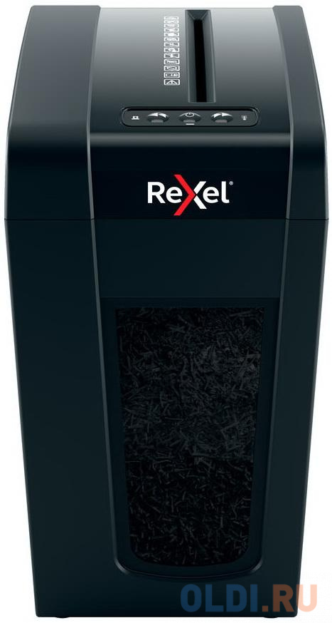 Шредер Rexel Secure X10-SL черный (секр.P-4)/перекрестный/10лист./18лтр./скрепки/скобы фото