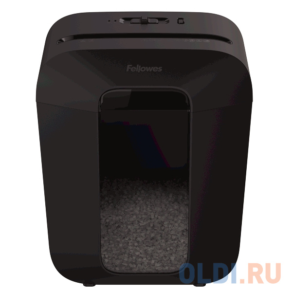 Шредер Fellowes PowerShred LX41 черный (секр.P-4)/перекрестный/8лист./17лтр./скрепки/скобы/пл.карты фото