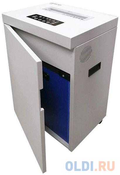 Шредер Office Kit S500 белый (секр.P-5)/фрагменты/17лист./50лтр./скрепки/скобы/пл.карты/CD, размер 2х15 мм - фото 2