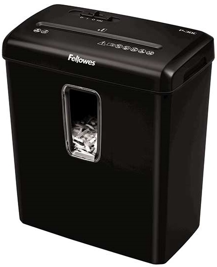 Шредер Fellowes® Powershred® P-30C, DIN P-4, 4х34 мм, 6 лст., 15 лтр, размер 4x34 мм - фото 3