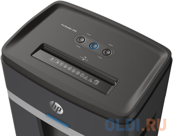 Шредер HP Pro 12MC (секр.P-5) перекрестный 12лист. 12лтр. скрепки скобы пл.карты, размер - - фото 4