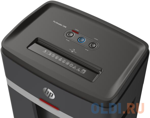 Шредер HP Pro 12MC (секр.P-5) перекрестный 12лист. 12лтр. скрепки скобы пл.карты, размер - - фото 5