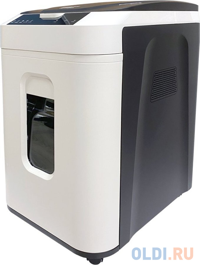 Шредер Office Kit SA150 3,8x12 белый/черный с автоподачей (секр.P-4) фрагменты 14лист. 35лтр. скрепки скобы пл.карты, размер 3.8х12 мм - фото 2