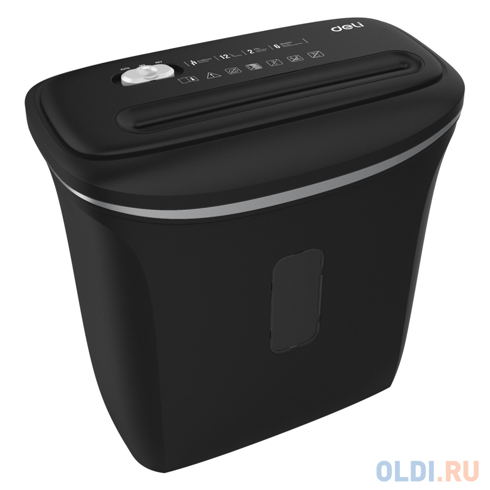 Уничтожитель бумаг Deli E9945, P-4, 4x30, 6 лист. одновременно, 12л фото