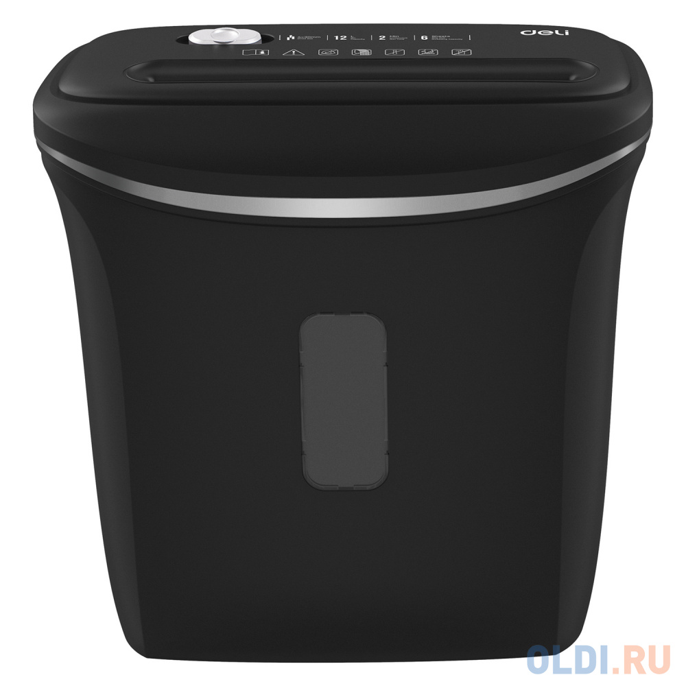 Уничтожитель бумаг Deli E9945, P-4, 4x30, 6 лист. одновременно, 12л фото