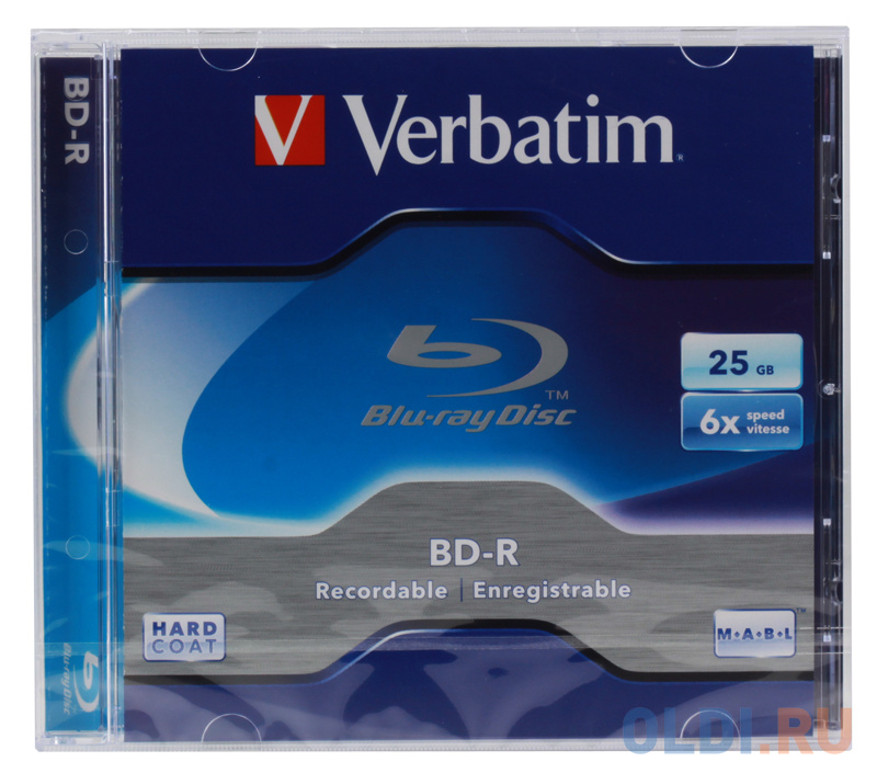 BDR Verbatim 25Gb 6x Jewel (43715) — купить по лучшей цене в интернетмагазине OLDI в Москве