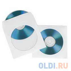 

Конверты для CD/DVD H-51173\\H-62671 с прозрачным окошком 50 шт. белый