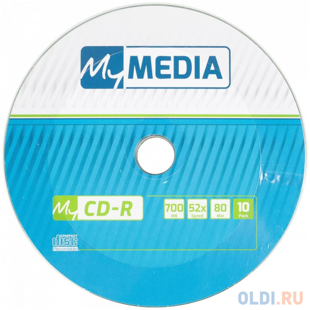 Диск CD-R MyMedia 700Mb 52x Pack wrap (10шт) (69204) фото