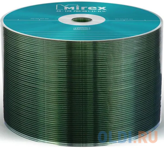 Диск CD-RW Mirex 700 Mb, 12х, Shrink (50), (50/500) UL121002A8T - фото 1