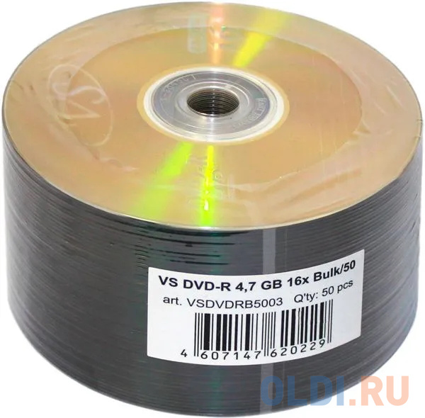  DVD-R VS 4.7 Gb, 16x, Bulk (50), (50/600) VSDVDRB5003
