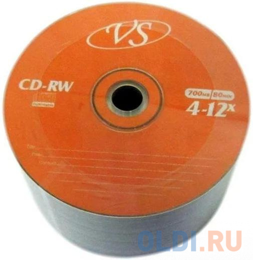 Диск CD-RW VS 700 Mb, 12x, Bulk (50), (50/600) VSCDRWB5003 - фото 2