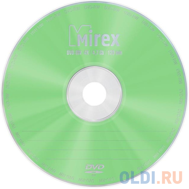 Диск DVD-RW Mirex 4.7 Gb, 4x, Cake Box (25), (25/300) UL130032A4M - фото 1