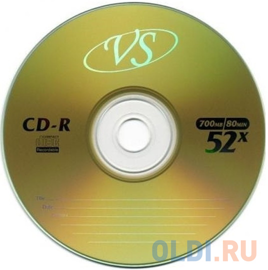 Диск CD-R VS 700 Mb, 52x, Bulk (50), (50/600) фото