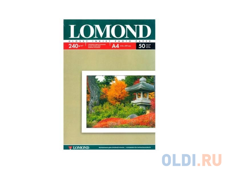 

Фотобумага Lomond А4 240г/м2 глянцевая 50л 102135
