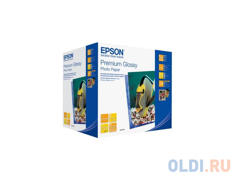 C13S041826 Бумага EPSON Premium Glossy Photo Paper (10x15см, 500 листов, 255 г/м2)