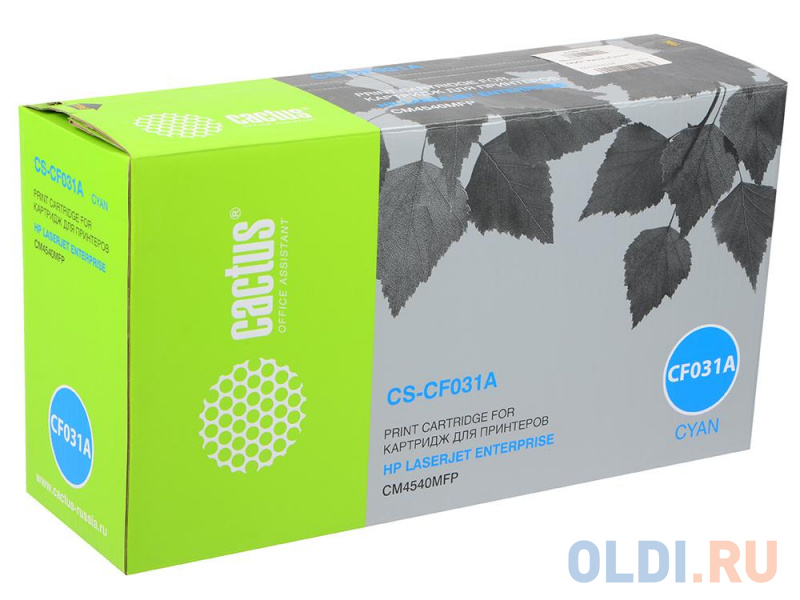 

Картридж Cactus CS-CF031A 12500стр Голубой