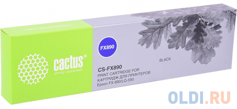 

Картридж Cactus CS-FX890 для Epson FX-890/LQ-590 черный 5000000 знаков
