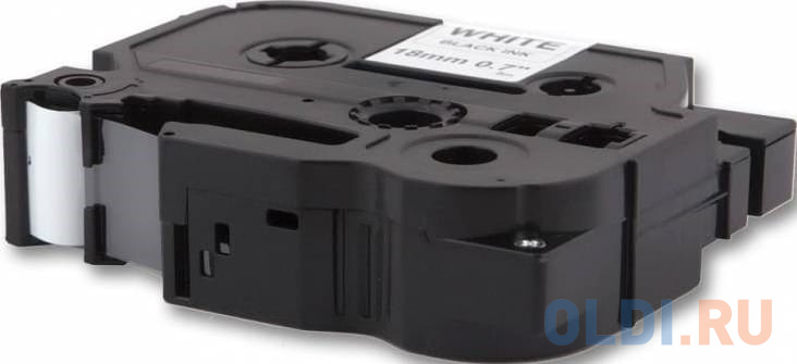 Лента Cactus CS-TZ241 для принтеров Brother P-touch 1010/1280/1280VP/2700VP черный на белом 18ммх8м фото