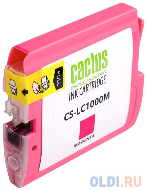 Картридж струйный Cactus CS-LC1000M пурпурный для Brother DCP 130C/330С/MFC-240C/5460CN (20мл) - фото 4