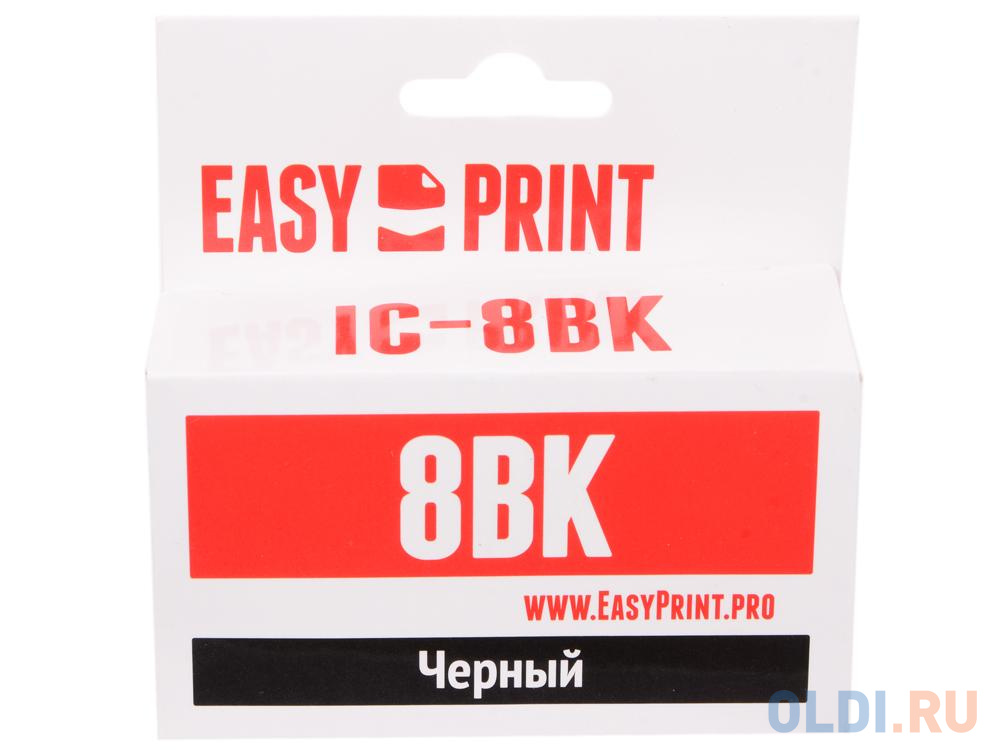 Картридж EasyPrint IC-CLI8BK для Canon PIXMA iP4200/5200/Pro9000/MP500/600 черный картридж easyprint cli 8y для canon pixma ip4200 5200 pro9000 mp500 600 желтый ic cli8y