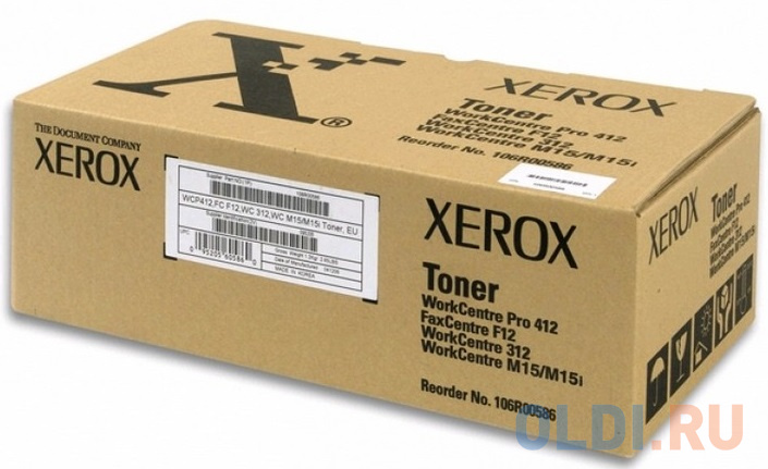 

Картридж Xerox 106R00586 6000стр Черный