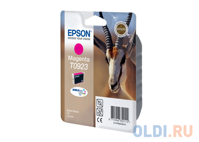

Картридж Epson Original T09234A (T10834A10 ) пурпурный (magenta) 470 стр