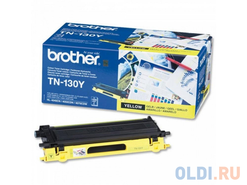 Картридж Brother TN-130Y 1500стр Желтый картридж brother ленточный картридж bu 100cl для hl 4040cn hl 4050cdn hl 4070cdw dcp 9040cn dcp 9042cdn dcp 9045cdn mfc 9440cn mfc 9840cdw mf