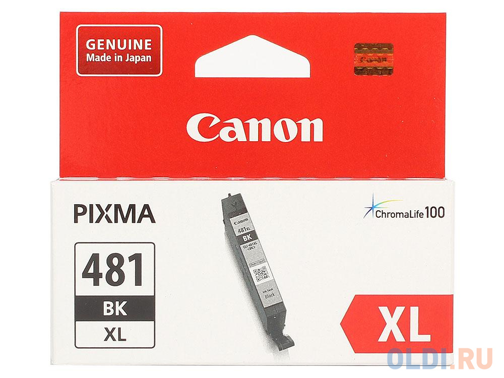 Картридж Canon CLI-481XL BK 2280стр Черный картридж canon cli 481 m для canon pixma ts6140 ts8140ts ts9140 tr7540 tr8540 пурпурный 2099c001