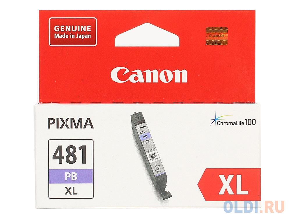Картридж Canon CLI-481XL PB для Canon PixmaTS8140TS/TS9140 фото синий 2048C001