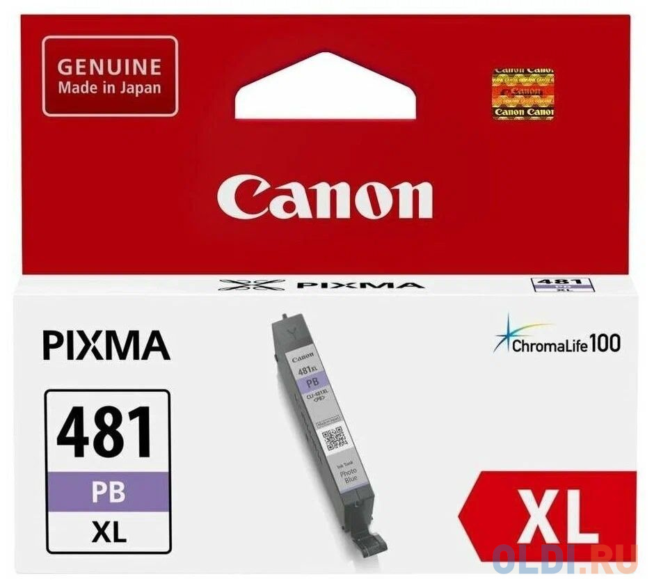 Картридж Canon CLI-481XL PB для Canon PixmaTS8140TS/TS9140 фото синий 2048C001 фото