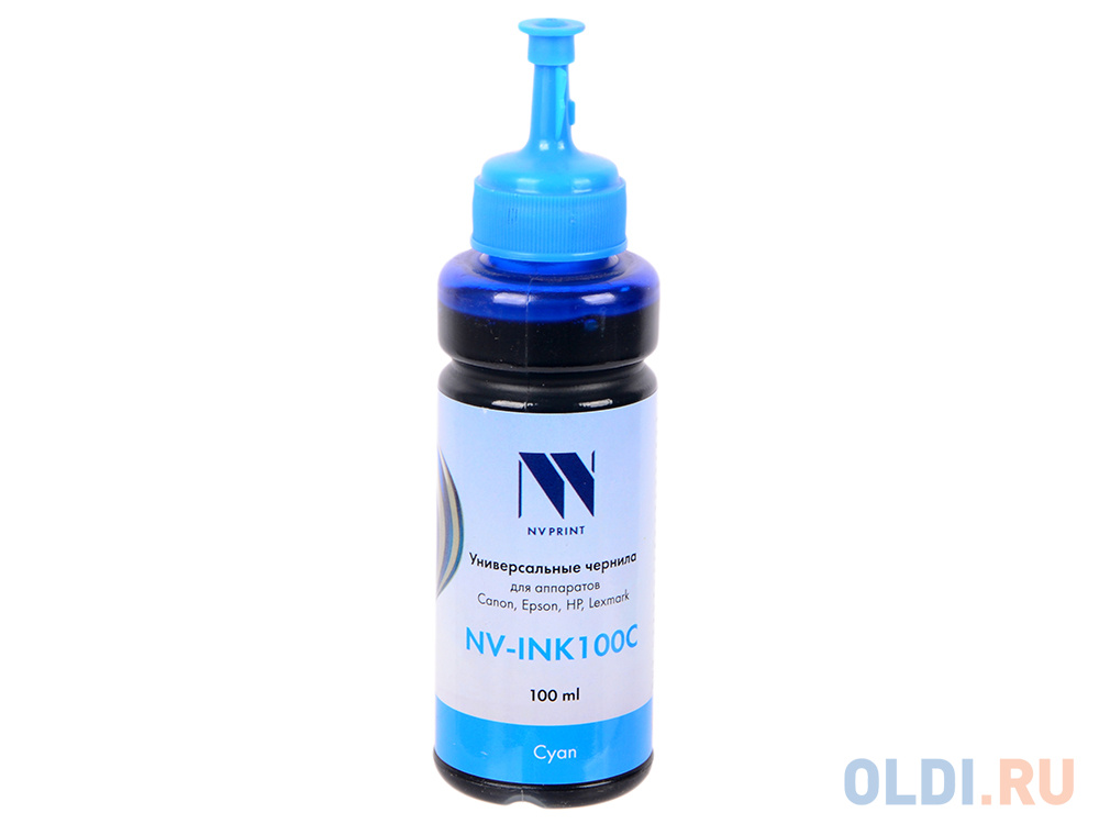 Чернила NV-print NV-INK100 универсальные Cyan на водной основе для аппаратов Сanon/Epson/НР/Lexmark (100ml) Китай фото