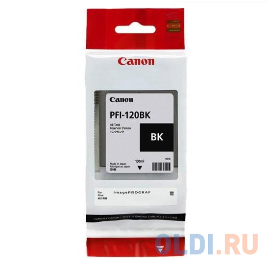 Картридж струйный Canon PFI-120 BK 2885C001 черный для Canon ТМ-серия картридж canon pfi 120 2885c001 black 130 мл для тм серии