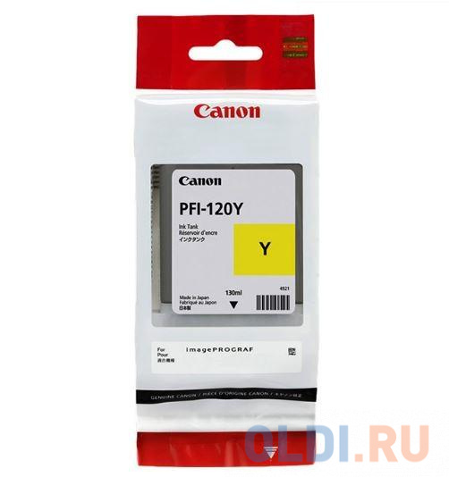 Картридж струйный Canon PFI-120 Y 2888C001 желтый для Canon ТМ-серия - фото 1